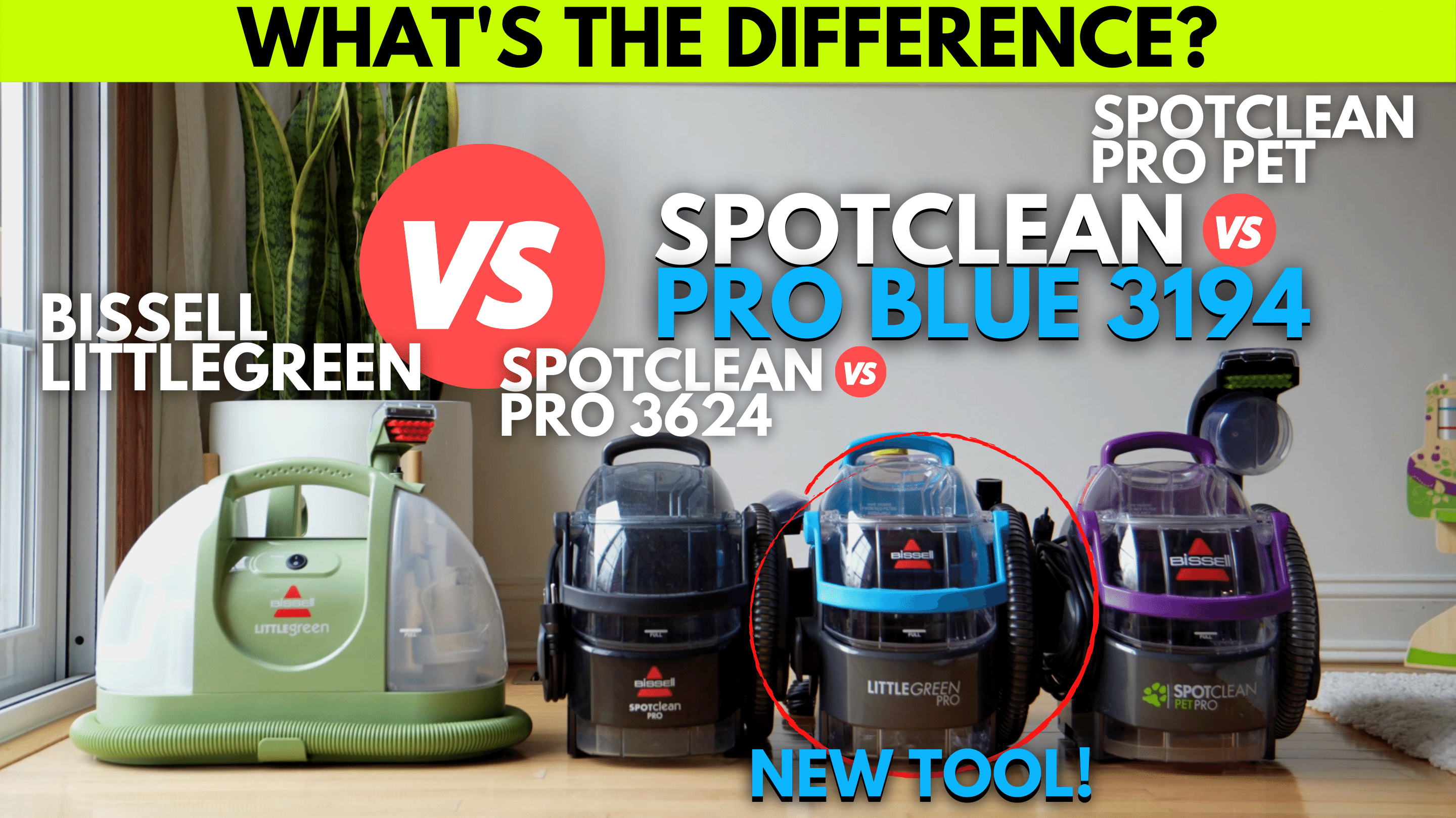 Watch BISSELL SPOTCLEAN PRO BATTLE - Which Spot cleaner is Best
